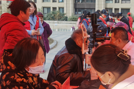 沃瑞眼科走進肥西縣肥光社區(qū)，開展公益眼健康體檢